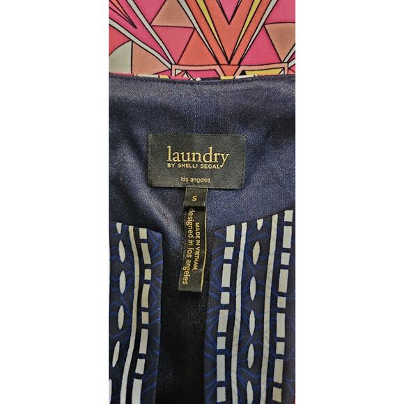 Laundry by Shelli Segal Shift Dress Size SM Retro 60s Print Stretch Colorful - Picture 7 of 9